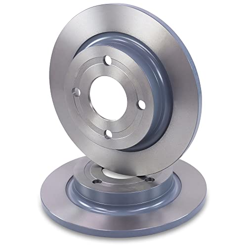 BESTPRICE 2x Bremsscheiben hinten Ø 253 mm voll Kompatibel mit FORD FIESTA Mk7