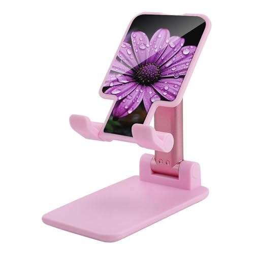 Support de téléphone réglable motif marguerite violette