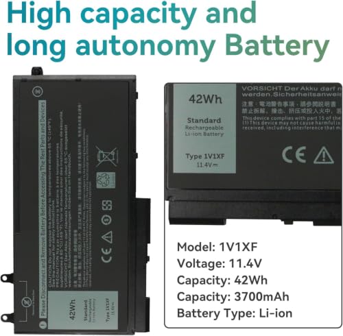 K KKYUER 42Wh 1V1XF Bateria do Dell Latitude 5400 5500 E5400 E5500 Inspiron 7590 7591 2n1 2-in-1 Precision 3540 M3540 Mobile Workstation Series P84F P98G P80F R8D7N 49HG8 H82T6 K7C4H TNT6H W8GMW
