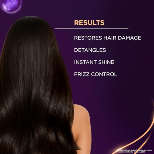 Image of Livon Keratin Hair Serum for Women & Men | Ultra Glossy & Smooth Hair | 48Hr Frizz Control | Hair Serum for Dry, Rough & Damaged Hair | 48ml