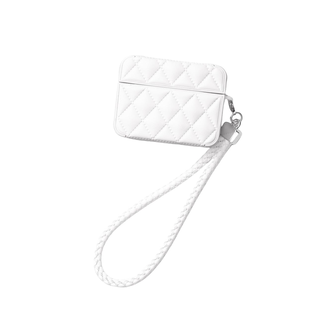 Earphone Case for AirPods 4, Elegant Classical Diamond PU Leather Surface Earphone Case Soft Silicone Case, Beautiful AirPods 4 Cover Protective Case