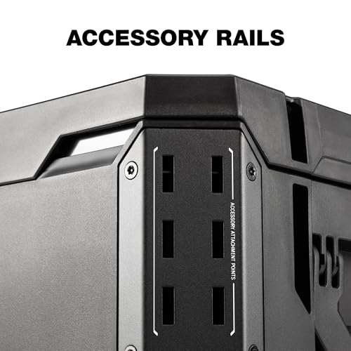 Image of ToughBuilt StackTech XL Tool box Organizer with Lock and Removable Tray, Black