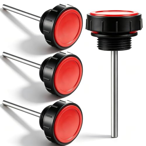 ElaraBerry 4 Pcs 1" Hydraulic Tank Breather Caps with Dipstick