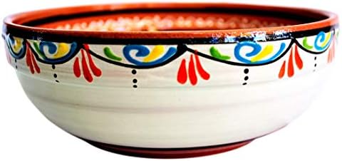 Cactus Canyon Ceramics Spanish Terracotta Deep Serving Dish, White