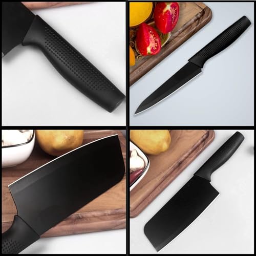 Image of PARYO Kitchen Knife Set 3-Piece with Knife Sharpener Tool, Stainless Steel Chef Knives, Sharp Cutting Knives for Kitchen, Vegetable, Fruit & Meat Cutting (3 Knife Set + Knife sharpner)