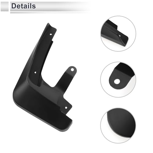 Image of X AUTOHAUX 1set Front and Rear Mud Flaps Splash Guards Mud Guards for Audi Q5L 2018-2020 W /Mount Accessories
