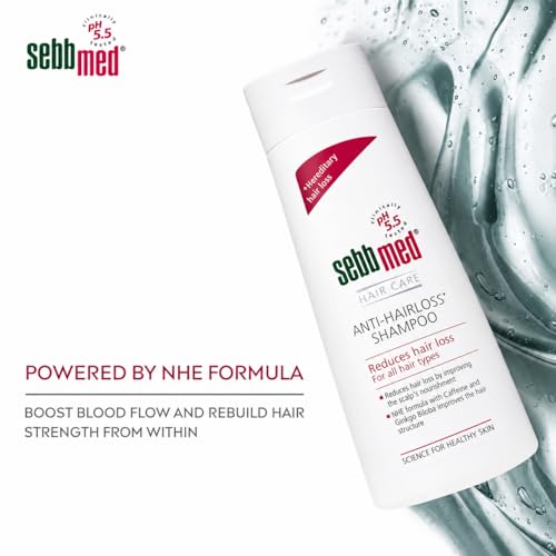 Image of Sebbmed Anti-Hairloss Shampoo - Advanced Hair Care with pH 5.5 Formula for Reduced Hair Fall, Stronger Roots & Healthier Scalp