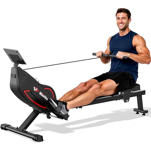 Winfita Rowing Machines for Home,Quiet Resistance Magnetic Rower Machine with 32 Levels,350lb Weight...