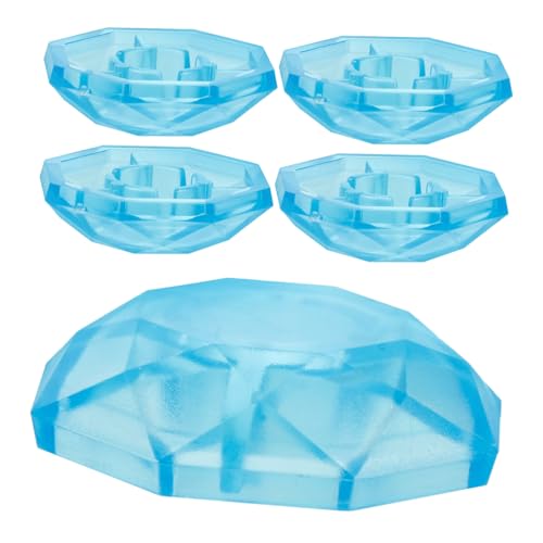 TOGEVAL 5pcs Guitar Effect Pedal Footswitch Topper Cap Plastic Guitar Foot for Accessories