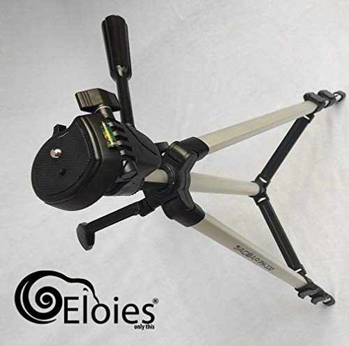 Image of Eloies Tripod for DSLR, Camera | Operating Height: 5.57 Feet| Maximum Load Capacity up to 5kg | Portable Lightweight Aluminum Tripod 360 Degree Ball Head| Carry Bag Included53.1 Inch Free Mobile Tripod Clamp