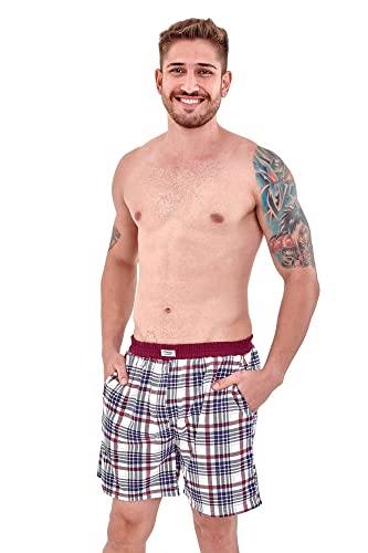 Pijama Masculino Curto com Shorts Xadrez