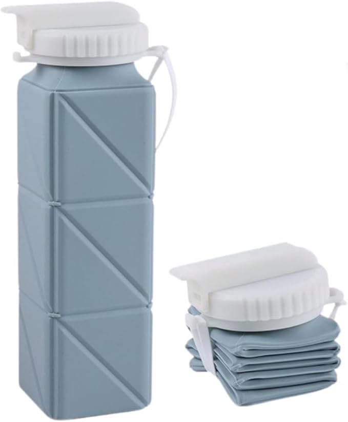 Collapsible Water Bottle Drink Children 21oz School Leakproof Bpa Free Collapsible Silicone Bottle Water for Kids