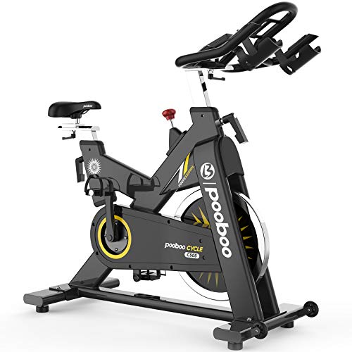 pooboo Commercial Exercise Bikes 44lbs Flywheel Belt Drive Indoor