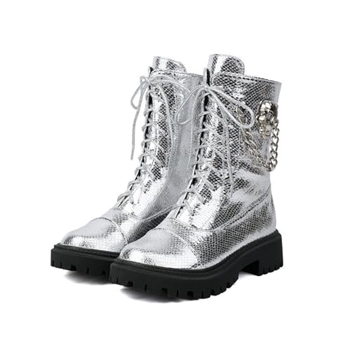 Bottes à la mode pour femmes avec semelle épaisse 4cm et fermeture éclair