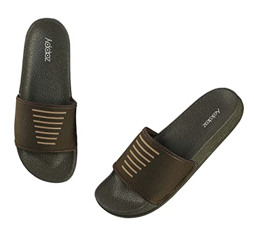 Image of ZAPPY Men's and Boy's Comfortable Flexible Super Soft Strap Slides Flip-Flop Slippers