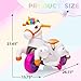 Ride on Car Toddler Riding Toy TOBBI Ride on Unicorn Toys for Girls Boys 3-Wheel Battery Powered Motorcycle Kids' Electric Vehicles Ride on Horse w/Music, Rainbow