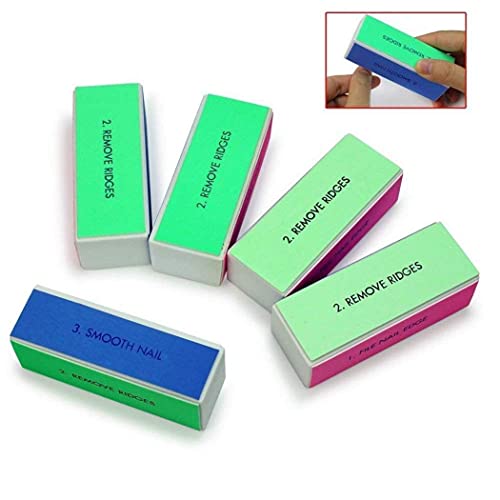 Ruluti 5pcs Nagel-Kunst Shiner Buffer 4 Ways Polish Schleifen Datei-Block Maniküre Produkt – Bild 3