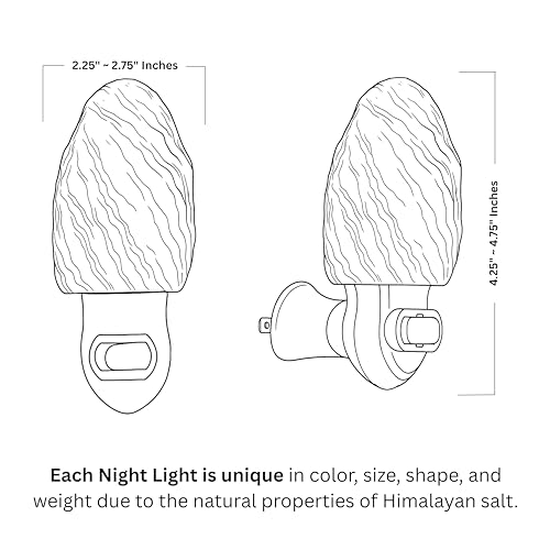 Image of Spantik Pink Himalayan Salt Lamps - Hand Carved, Natural Night Lights for Bedrooms and Home Decor (Pack of 2)