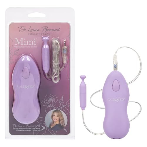 CalExotics Dr. Laura Berman Intimate Basics Mimi - Waterproof Bullet Vibrator - Adult Toys for Couples - Pocket Massager - Purple