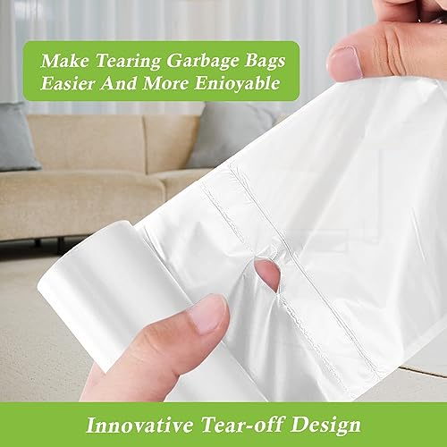 Image of 2 Gallon 180 Counts Small Trash Bags Garbage Bags by RayPard, fit 6-7.5 Liter Waste Basket, 1.8-2 Gal Strong Trash Can Liners for Home Office Kitchen Bathroom Bedroom, Clear