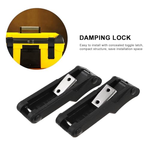 Image of 2pcs Concealed Toggle Latch Lock Clamp Vibration Reduction Polished Surface No Scratch
