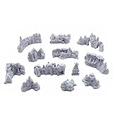 EnderToys Low Grotto Walls - DND Terrain Scenery for Tabletop 28mm Miniatures Wargame
