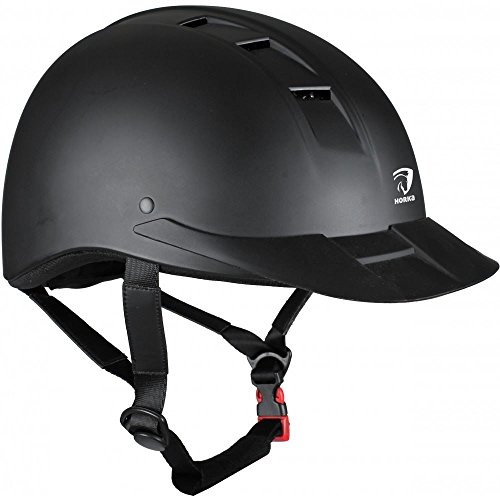 HORKA Casco de Equitación Champion Talla S/M Azul Protección de Equitación