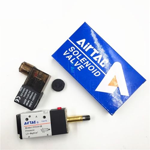 Vanne solénoïde d'air pneumatique 3 voies 2 positions 1/4 BSPT CA 110V