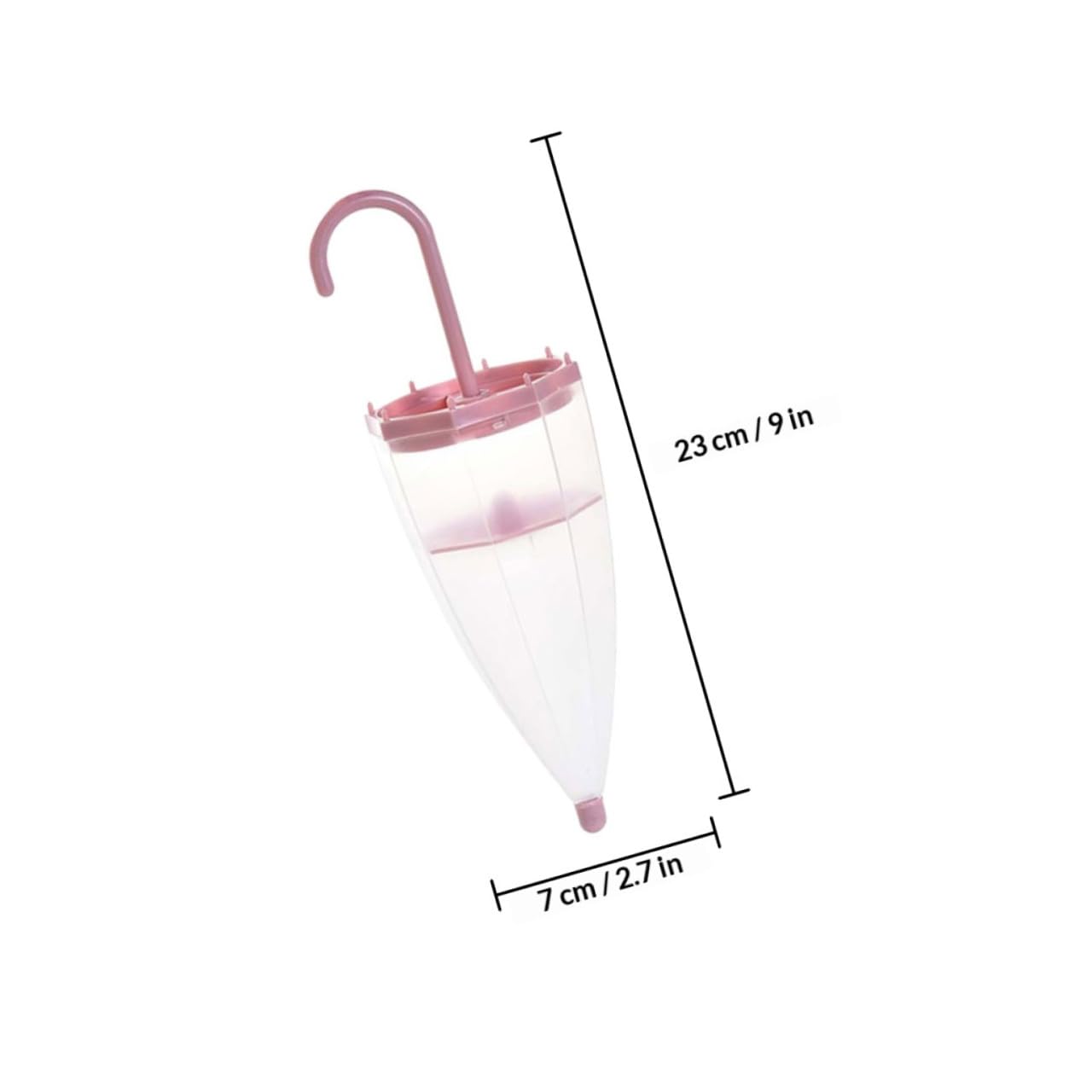 Deumidificatore a Forma di Ombrello 2 Pezzi per Armadio con Assorbi Umidità Rosa e Blu in Materiale Abs e Pp per Uso Domestico e Vari Ambienti
