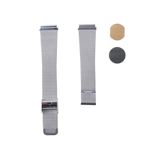 NMASDUYPU Bracelet de montre milanais en acier inoxydable 18 mm for AQ-230 A158/A159/A168/F91(Silver white) – vue 2