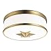 Hudson Valley Seneca Ceiling Flush in Aged Brass
