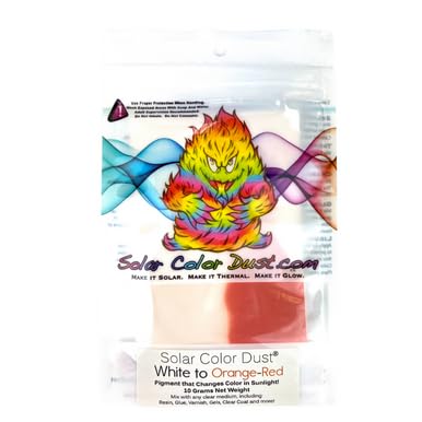 SolarColorDust® - White to Orange-Red - Sunlight Sensitive Color Change® Pigment