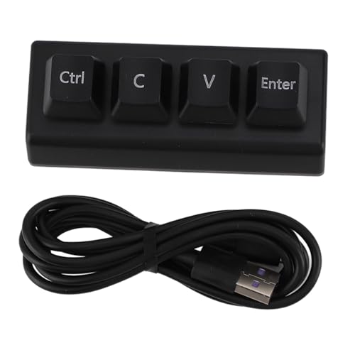 Mini clavier programmable 4 touches NKRO filaire USB avec interrupteur rouge - 5