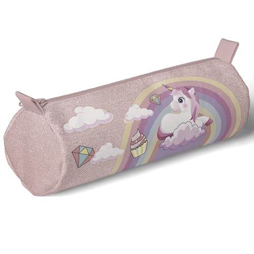 KAÏDENSÏ Astuccio Scuola Unicorno Bambina Originale - Portapenne Bimba Scuola Elementare Originali - Portamatite per Scuola Media da Scrivania