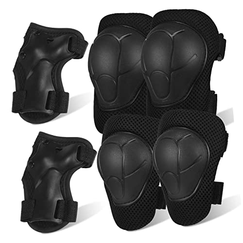 FRCOLOR Cycling Knee Pad Set Wrist Guard Kids Protective Gear Set for Skating Biking Inline Skating