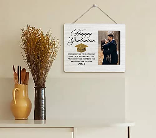 Haluosi Motivational Graduation Gifts Picture Frame, Tabletop Picture Frame Plaque Gift, Congratulations Gift, Graduation Gift For Son Daughter Nephew Niece, 2023 College Grad Gift, Grad Present #TOP6