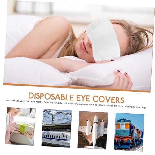 Beatifufu 12個使い捨て 睡眠用アイマスク 遮光 薄型 ホテル 旅行 出張 軽量 ストレス解消 目隠し ひんやり感
