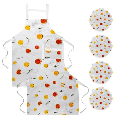 Tablier de cuisine et de serveuse lot de 2 pour restaurant bistrot et pâtisserie créative