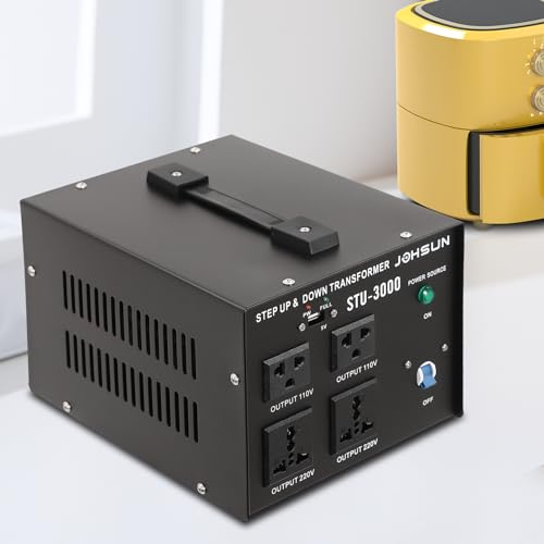 3000W Voltage Transformer Converter, 3-Mode Output Heavy Duty Step Up/Down Transformer, Convert from 110 Volt to 220 Volt and from 220 Volt to 110 Volt, with US Standard Plug4