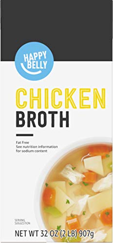 Amazon Brand - Happy Belly Chicken Broth, 32 Ounce