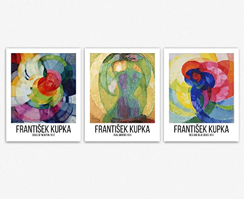Frantisek Kupka Affiche Disques De Newton Lot de 3 Reproductions Scientifiques A4