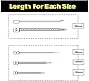 Accufix™ Premium Cable Ties Black - 100 Pack 3.6mm Zip Ties Heavy Duty, Cable Tie, Tie Wraps for Home, Office, Garden, Assorted in Sizes 100mm, 150mm, 200mm, 250mm, (25 Premium Plastic Ties Per Size) #4