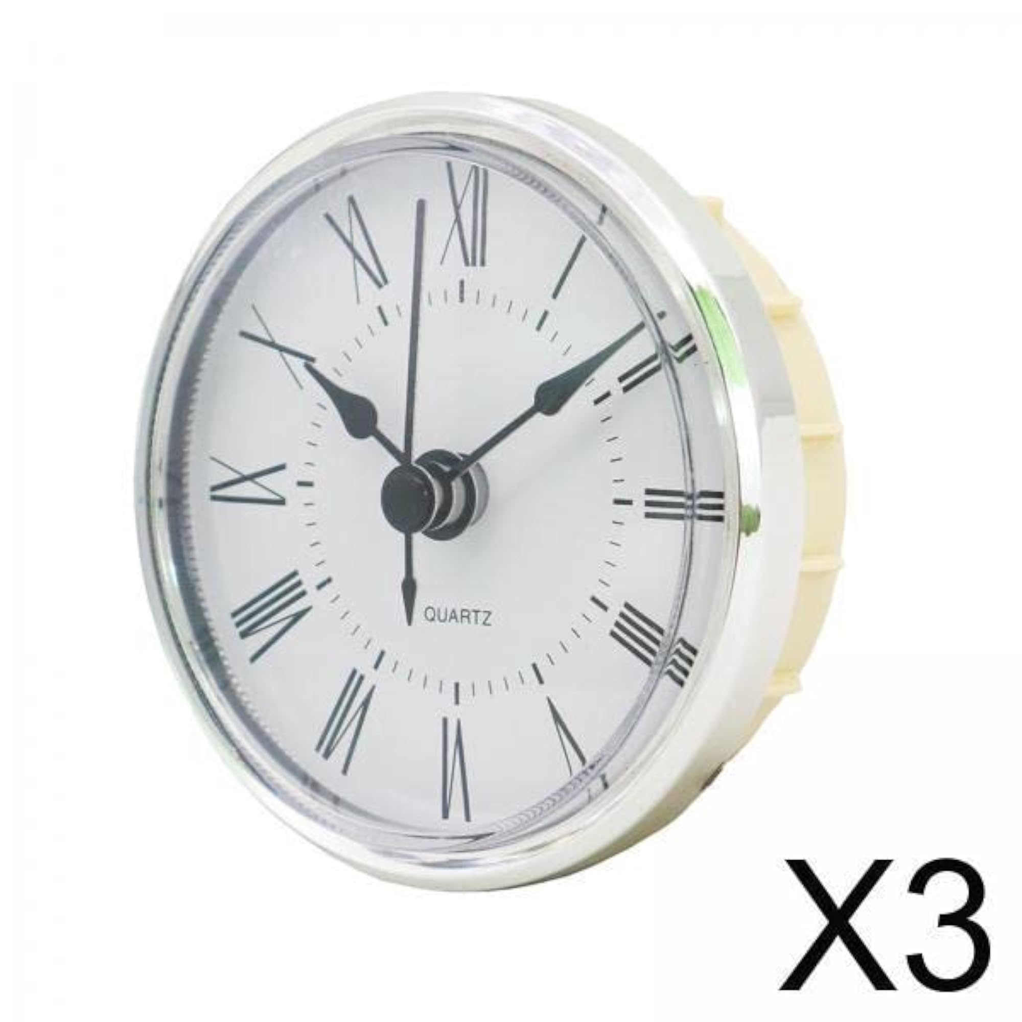 3X Quartz Clock Insert Digital Classic Silent Clock for Home