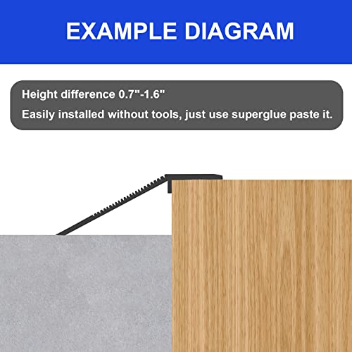 aluminum floor transition threshold strip 36 inch threshold ramps for doorways wheelchairs doortilethreshold reducer doorway edge trim suitable for threshold height less than 16 inch black