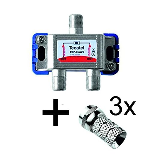 Tecatel REPARTIDOR 2 Salidas TV-Sat + Conectores F