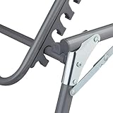 Relaxdays Gartenliege klappbar, Sonnenliege Dach, Deckchair, Sonnenschutz, verstellbar, HBT: 37 x 70 x 200 cm, beige - 6