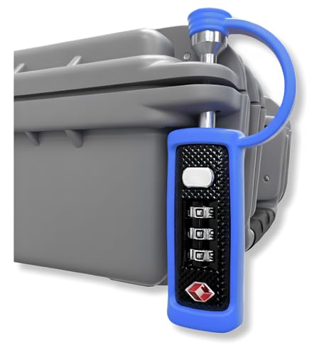 Image of TSA Approved Travel Gun Lock, Cut-Resistant Child-Safe Padlock, White