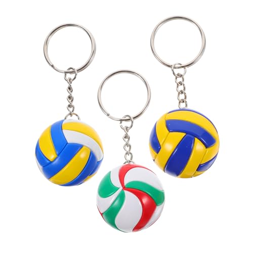 Porte-clés balle volley COLLBATH lot de 3 pièces pour fans de sport