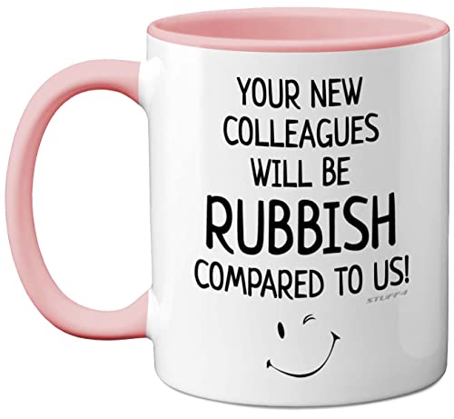 Stuff4 Funny Leaving Gifts for Colleagues Women or Men, Your New Colleagues Will Be Rubbish