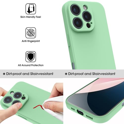 Andwing For iPhone 16 Pro Case,Silicone Case Soft Ultra For iPhone 16 Pro Phone Case Slim Protective Shockproof Cover Scratch-Resistant Microfiber Lining - Image 2